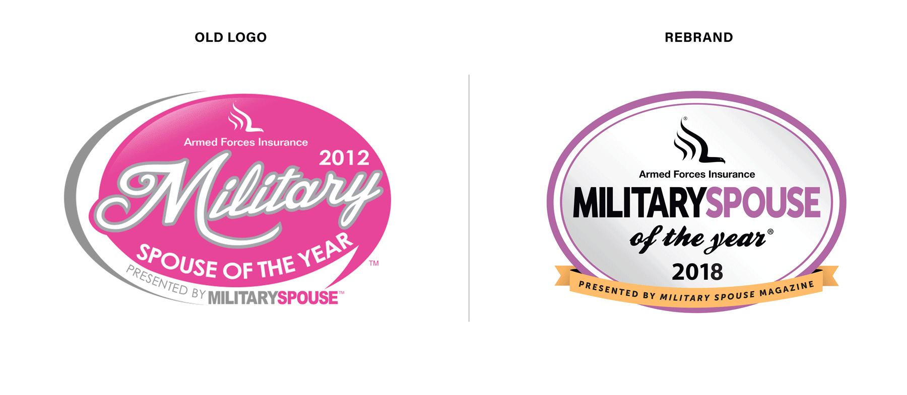 Armed Forces Insurance Military Spouse of the Year Logo Maiocco Design Co.