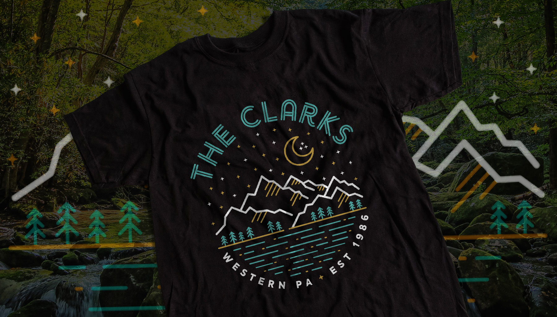 The Clarks Western PA Mountains Shirt